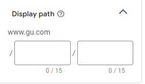 write your display path